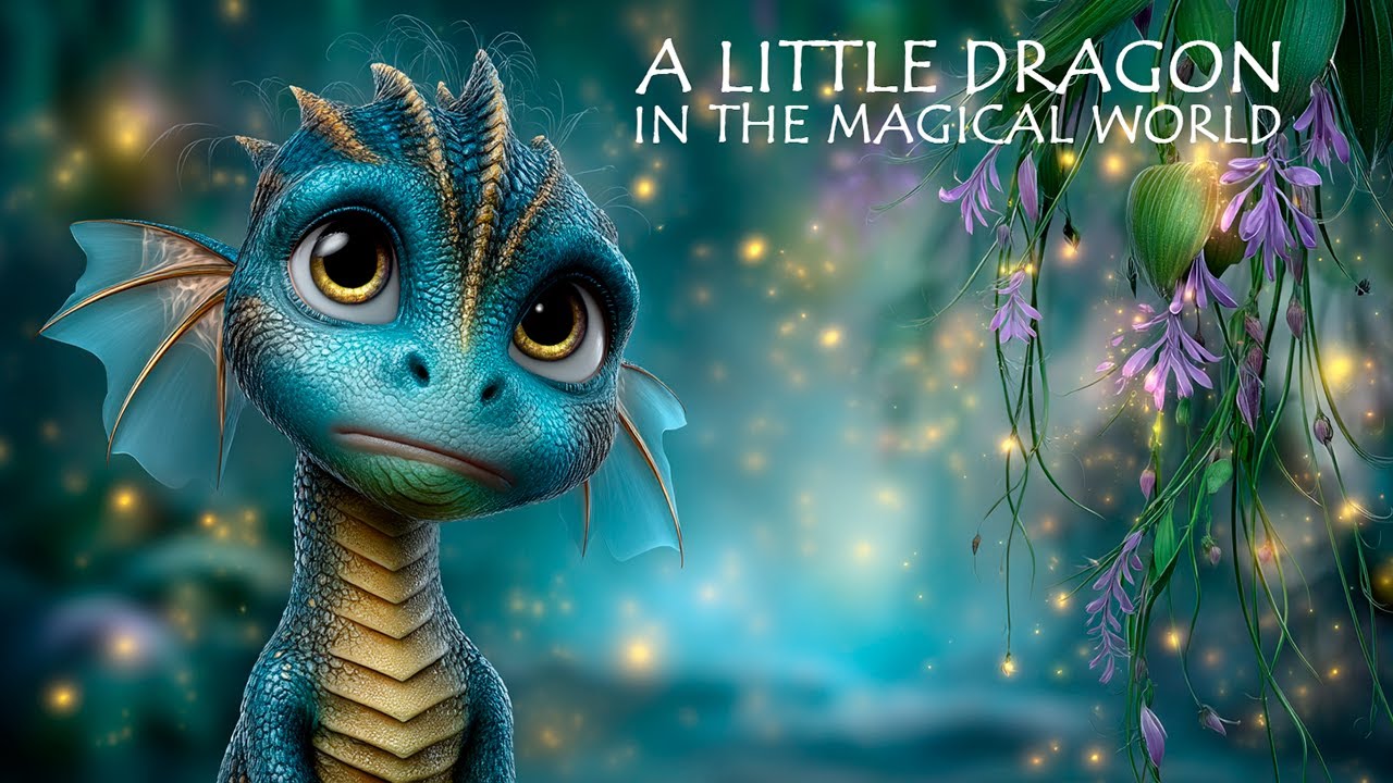 A ittle dragon in the magical world