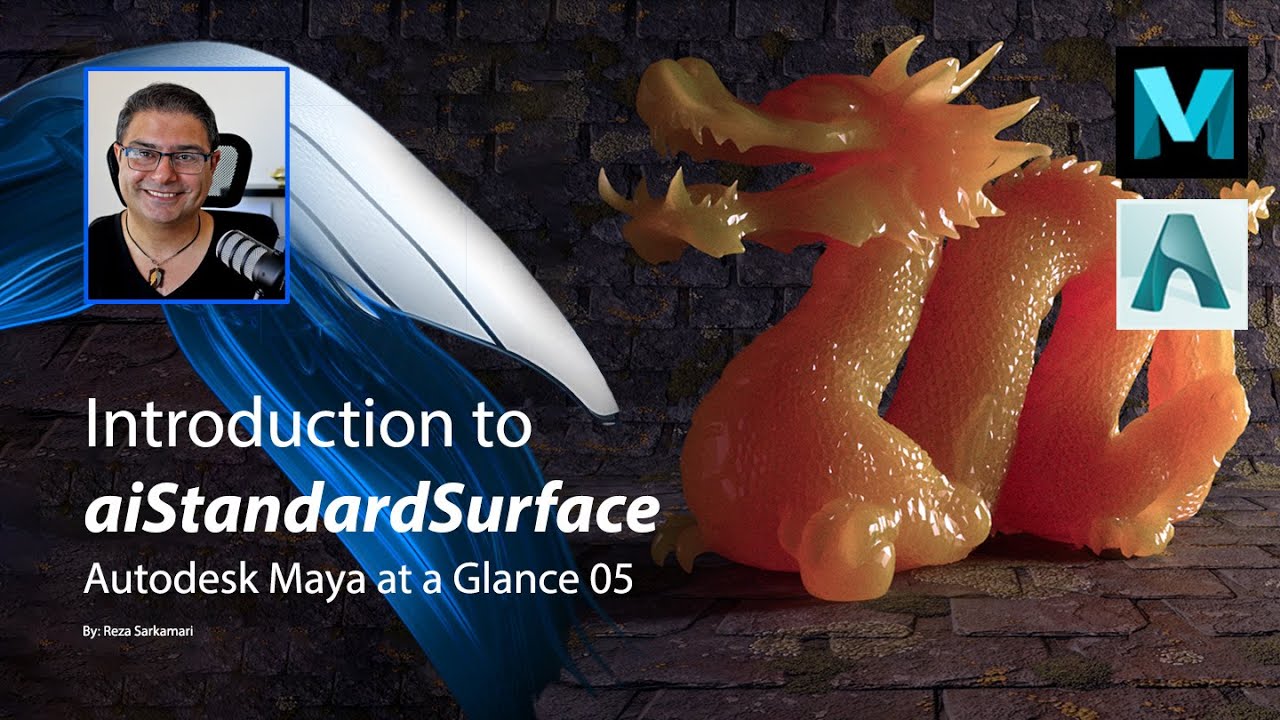 Краткий обзор Maya: введение в aiStandardSurface