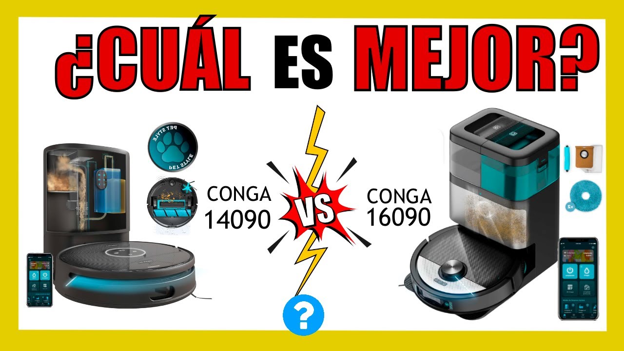 🚨 LOS PROBAMOS | ¿Cuál es MEJOR: CONGA 14090 o CONGA 16090? | Comparativa ROBOTS ASPIRADORES CECOTEC