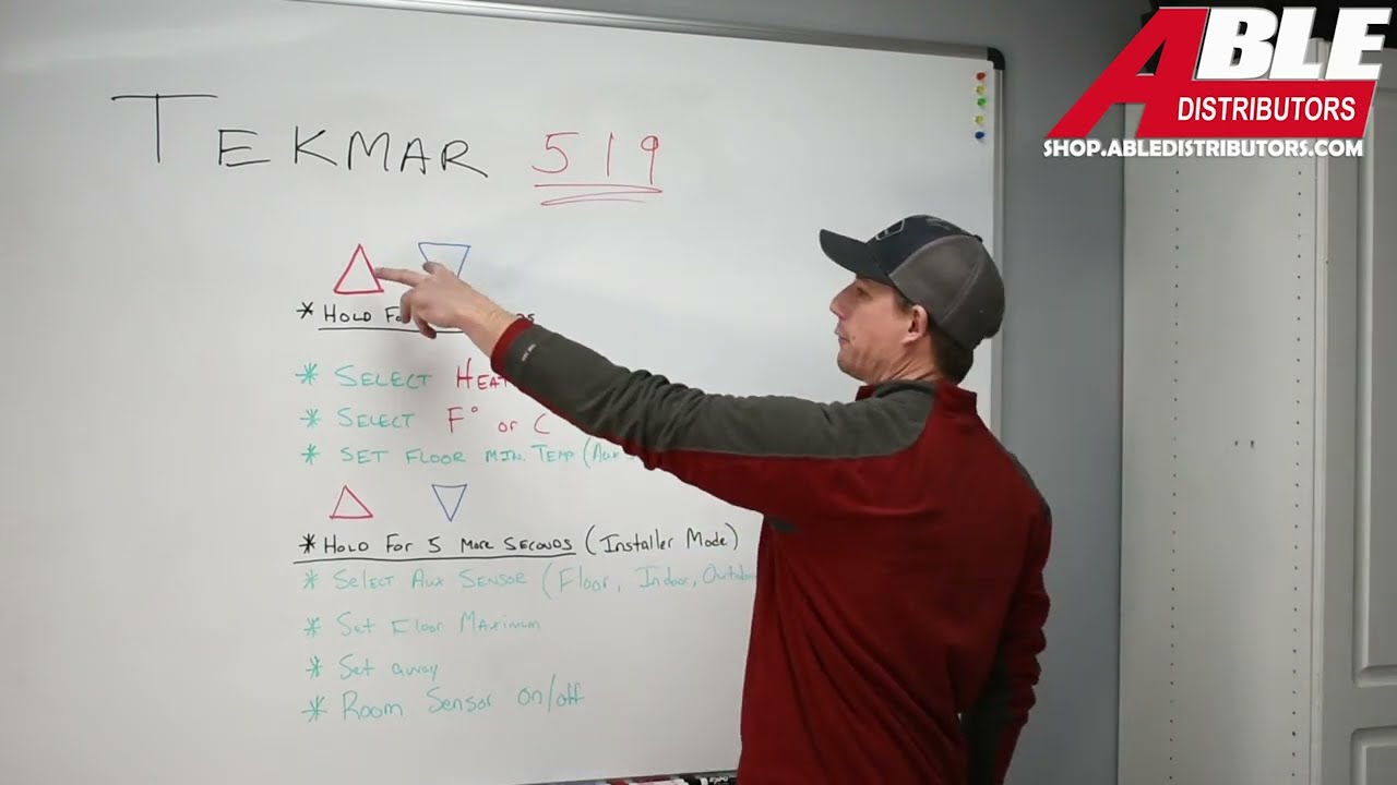 Tekmar 519 Radiant Thermostat Overview
