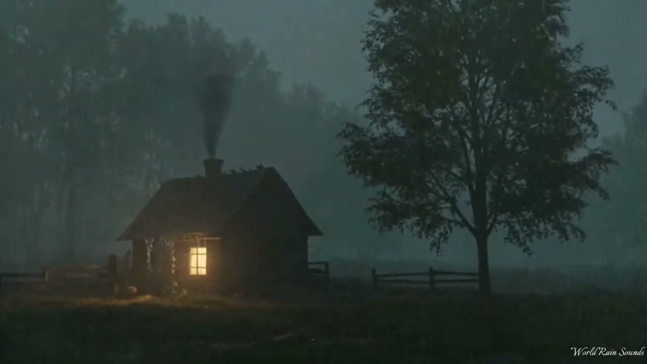 Heavy Rain and Calm Thunder | Sleep Sounds for Stress Relief