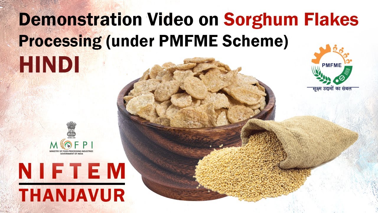 Demonstration Video on Sorghum Flakes Processing (under PMFME Scheme) - HINDI