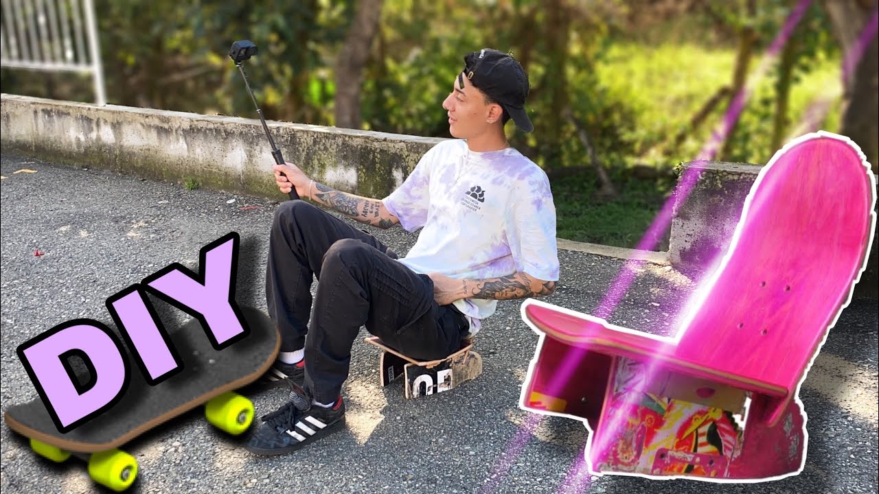 SILLA CON TABLAS DE SKATE RECICLADAS ♻️ | JuanDiazsk8