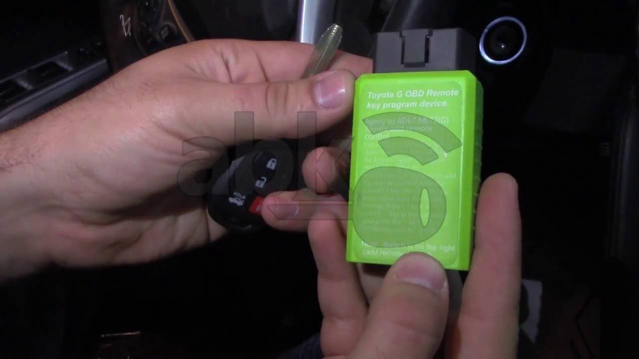 Toyota Camry 2014+ Remote Key Programing Using The Toyota G & H Green OBD key Programmer