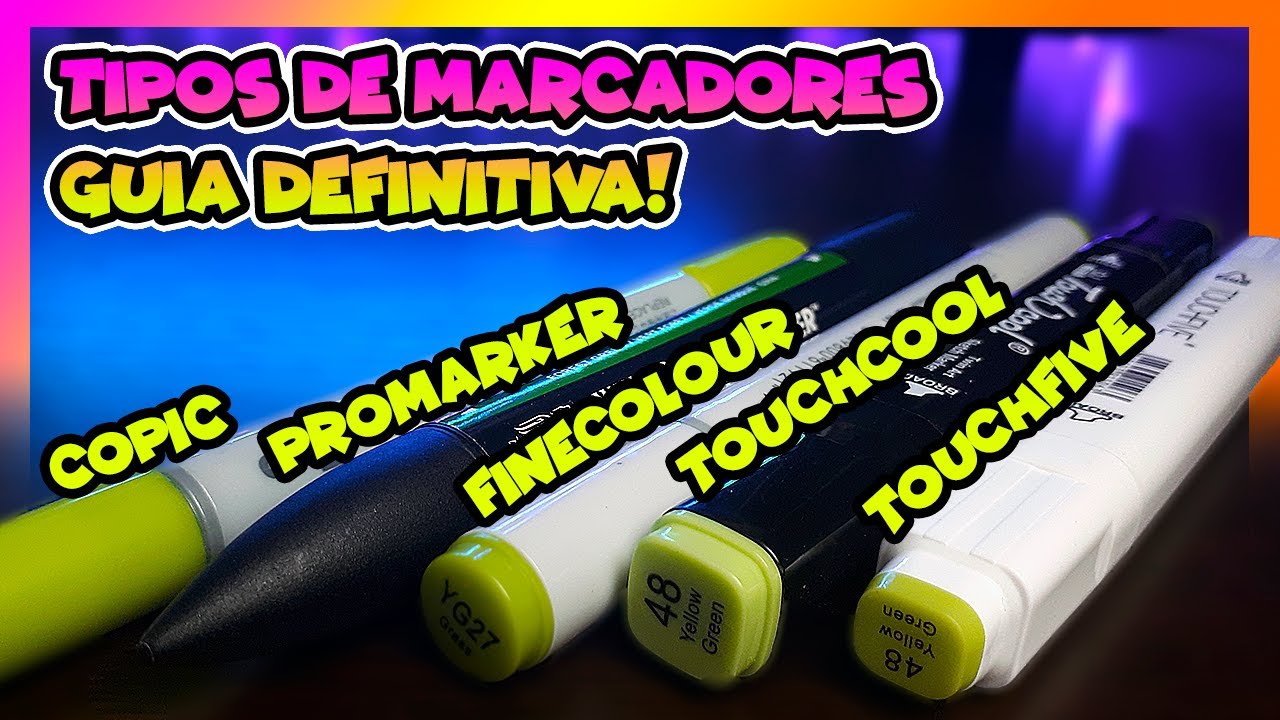 MARCADORES de ALCOHOL COPIC, PROMARKER, FINECOLOUR, TOUCHFIVE | Review MARCADORES DE ALCOHOL