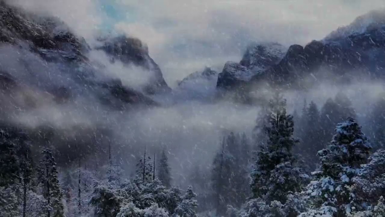 snowy forrest
