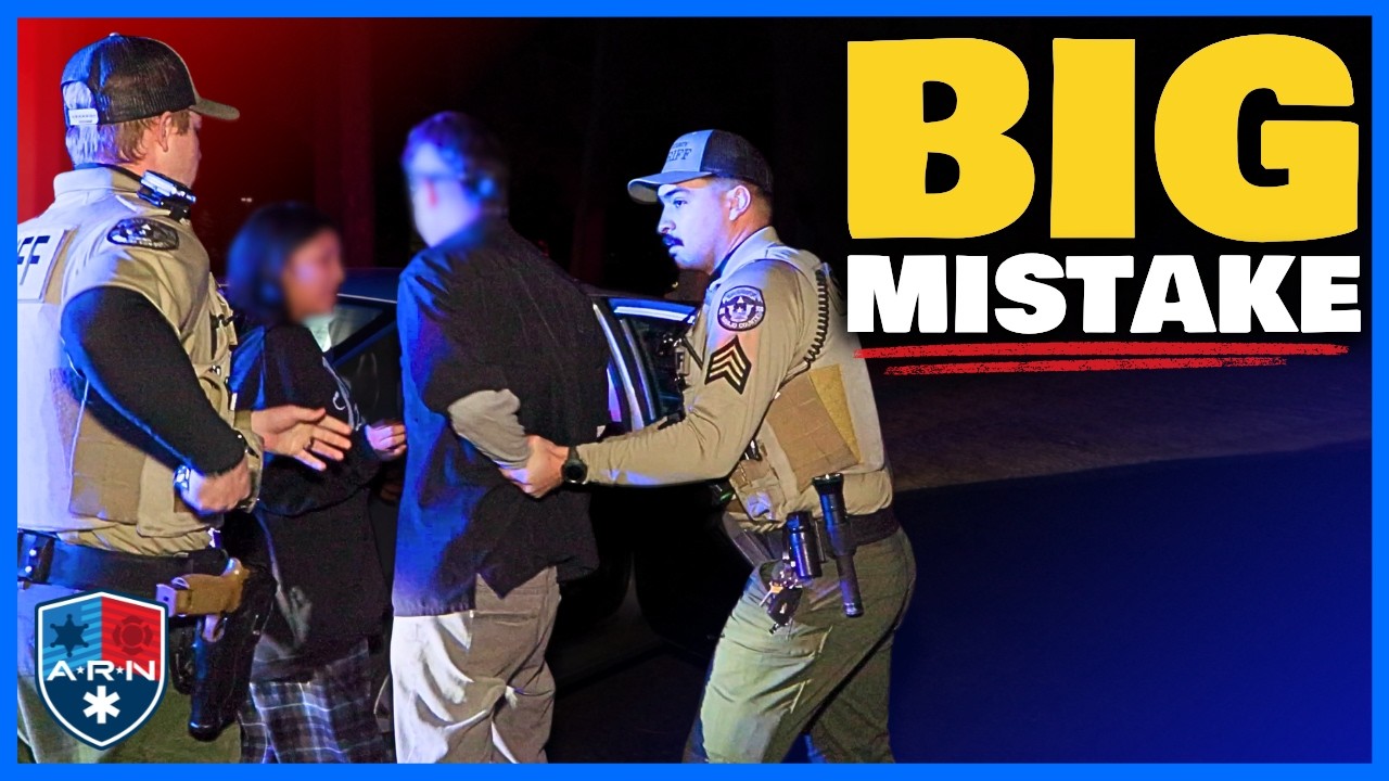 TEENS Tried To WALK AWAY From A Traffic Stop... BIG Mistake!
