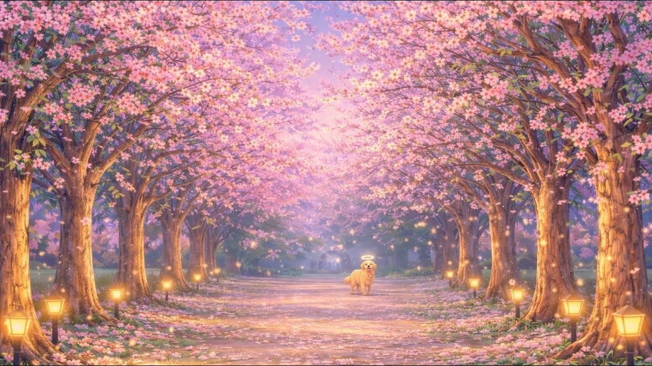 Relaxing Music Walking Under Sakura Trees 🌸
