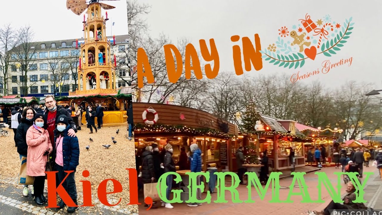 A day in Kiel, Germany! /Walking Tour/ Open Market/Family mini Cruise/