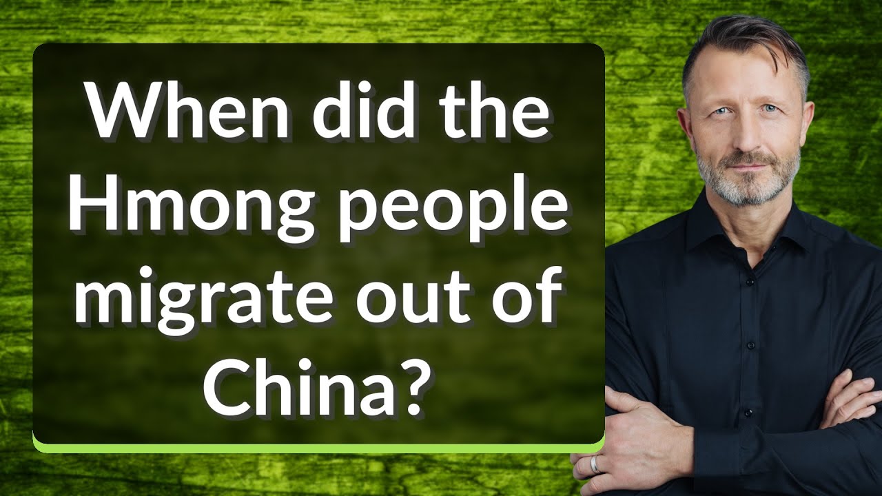 When did the Hmong people migrate out of China?