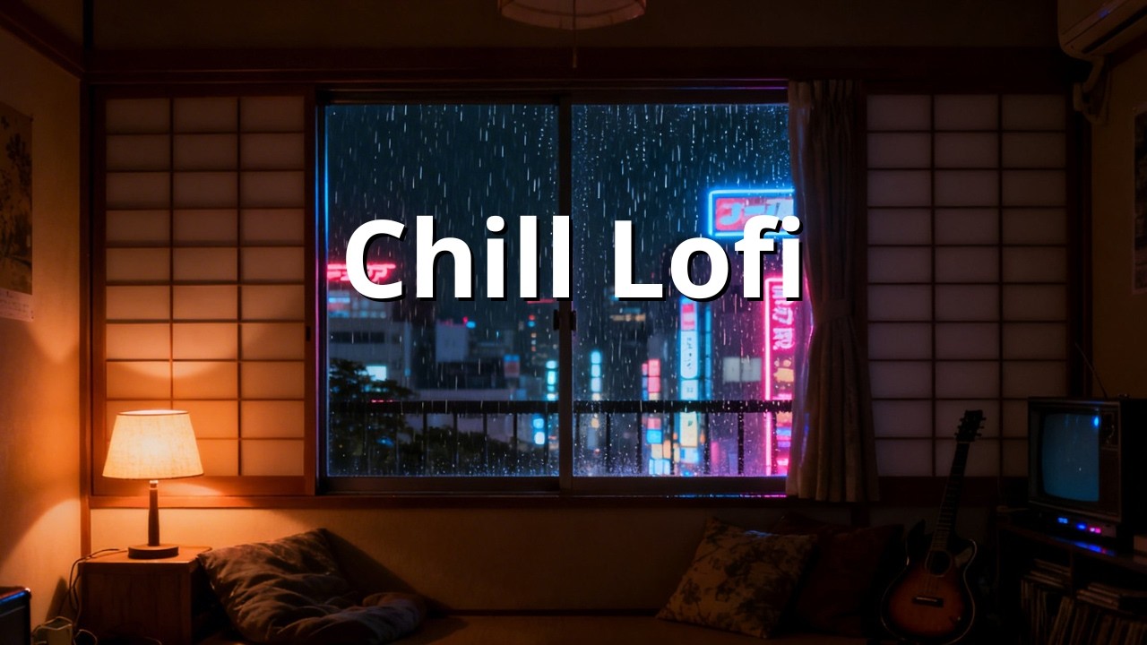 Tokyo 2AM Rain & Lofi Vibes ☔ | 集中タイム
