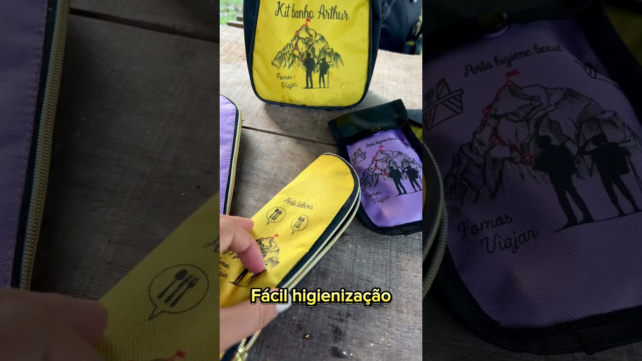 Porta Talheres e Porta Higiene Bucal - Fomos Viajar