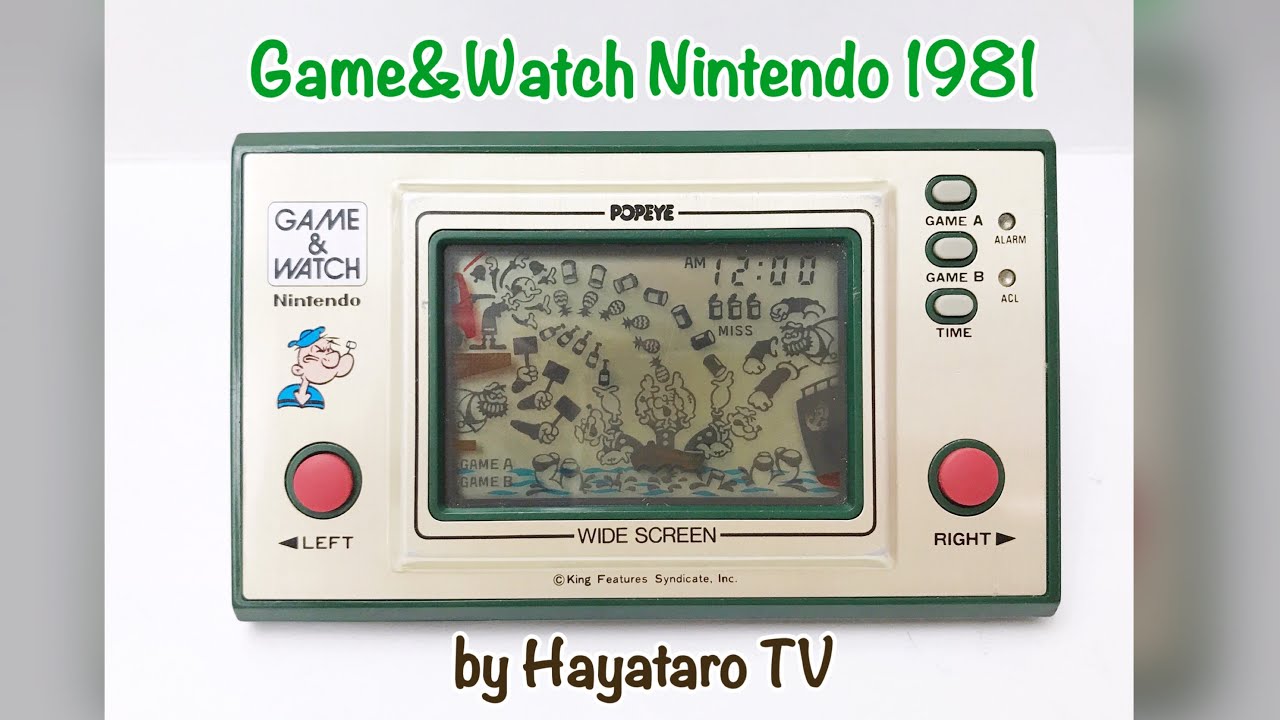 Game&Watch Nintendo &ldquo;Popeye&rdquo; 1981