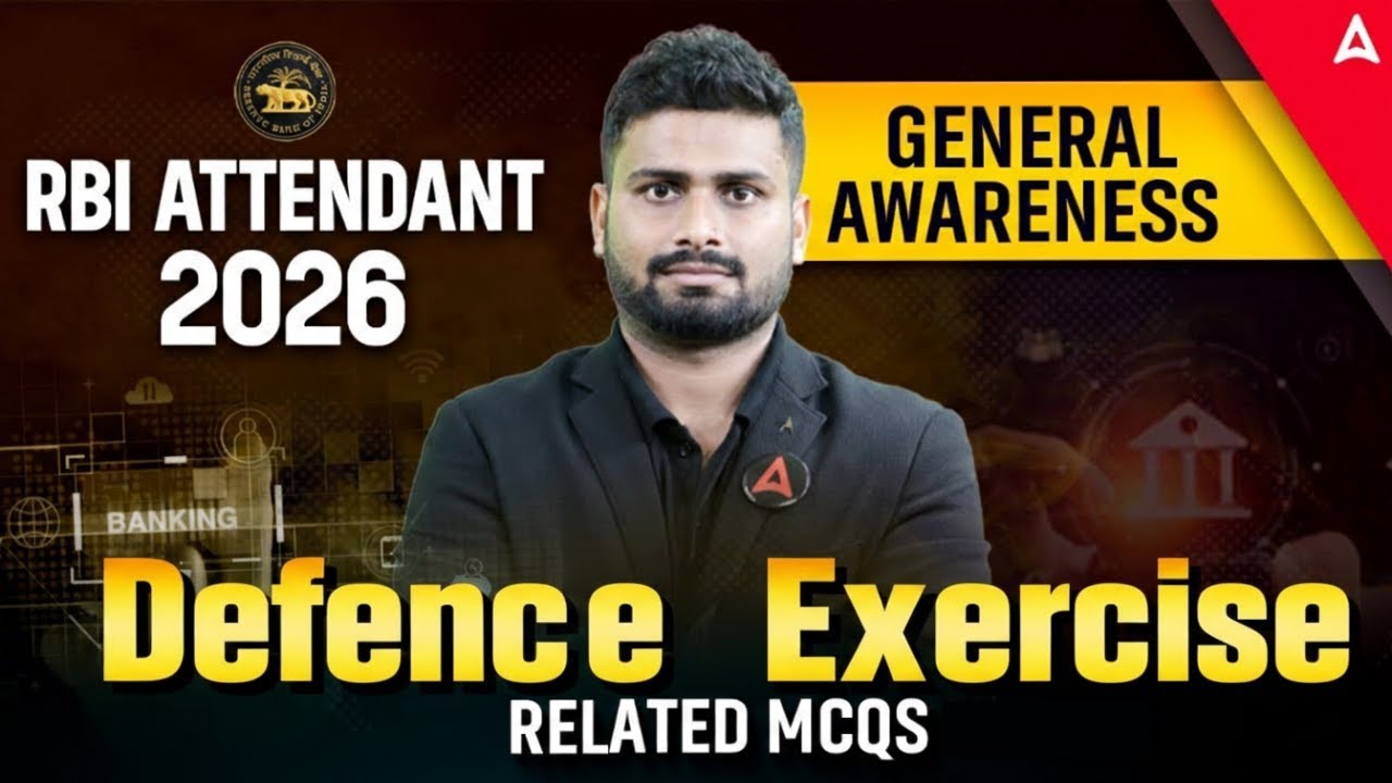 RBI Attendant 2026 GA | Defence Exercise Related MCQs | Current Affairs & Static GK By Vaibhav Sir
