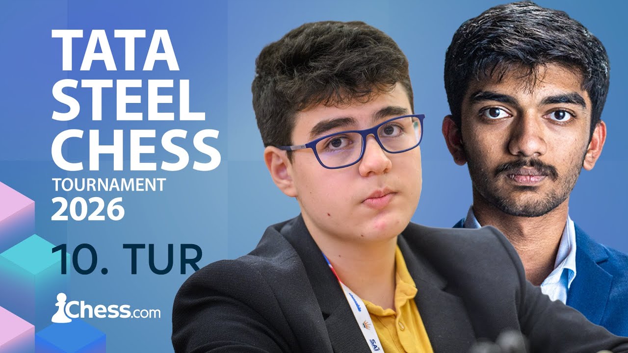 Yağız Kaan Erdoğmuş VS Dünya Şampiyonu Dommaraju Gukesh | TATA Steel 2026 10. TUR