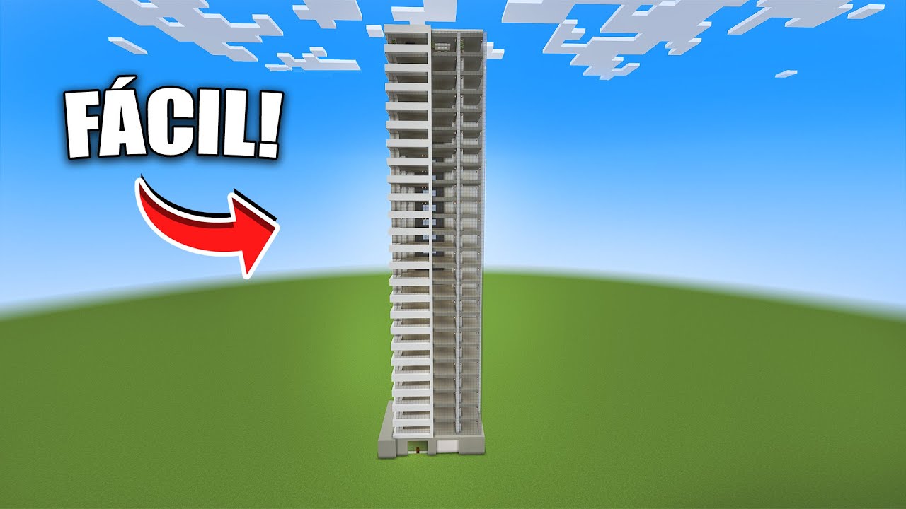 Minecraft - Como fazer um Pr&eacute;dio Moderno - Tutorial Manyacraft