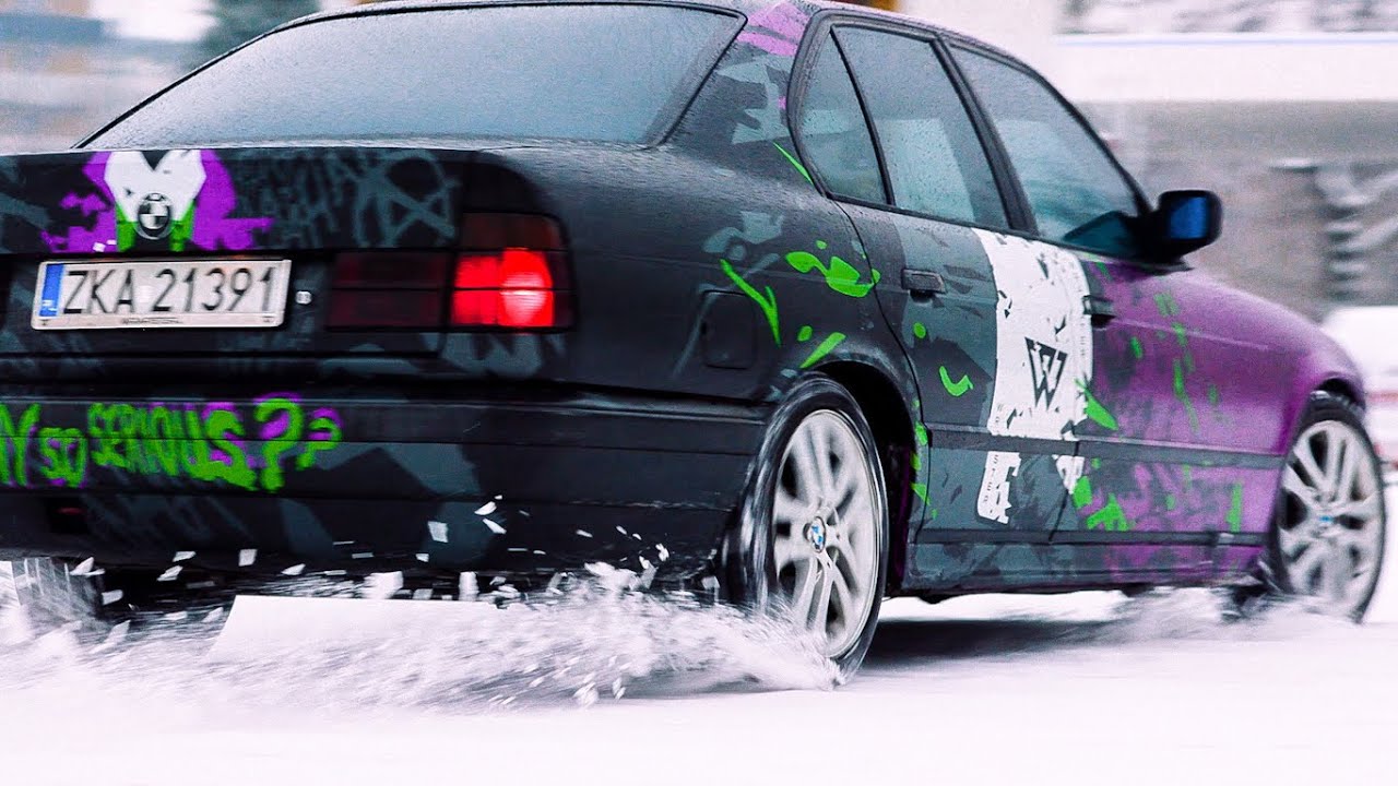 Zimowy DRIFT BMW E34 JOKER! *test zawieszenia i skrętu*