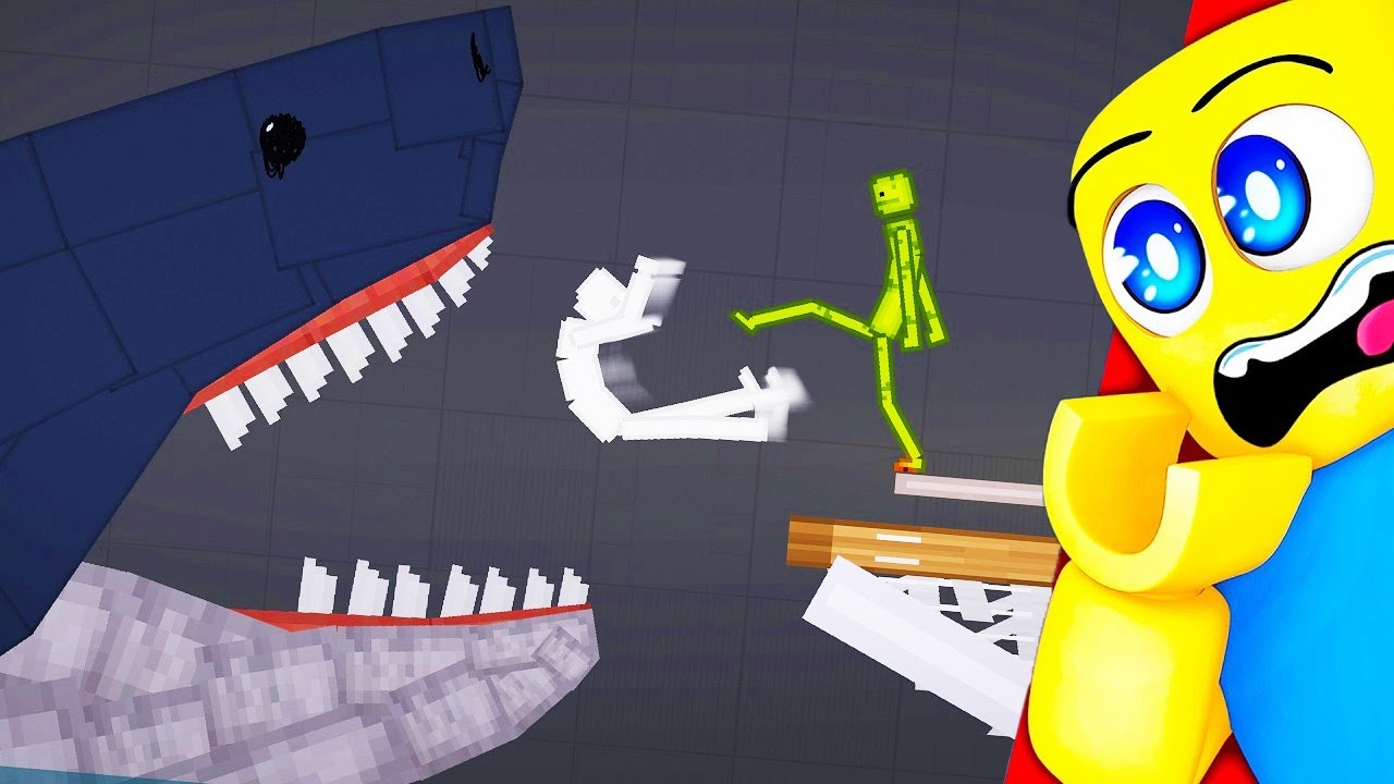 HUMANS vs THE GIANT MEG In People Playground