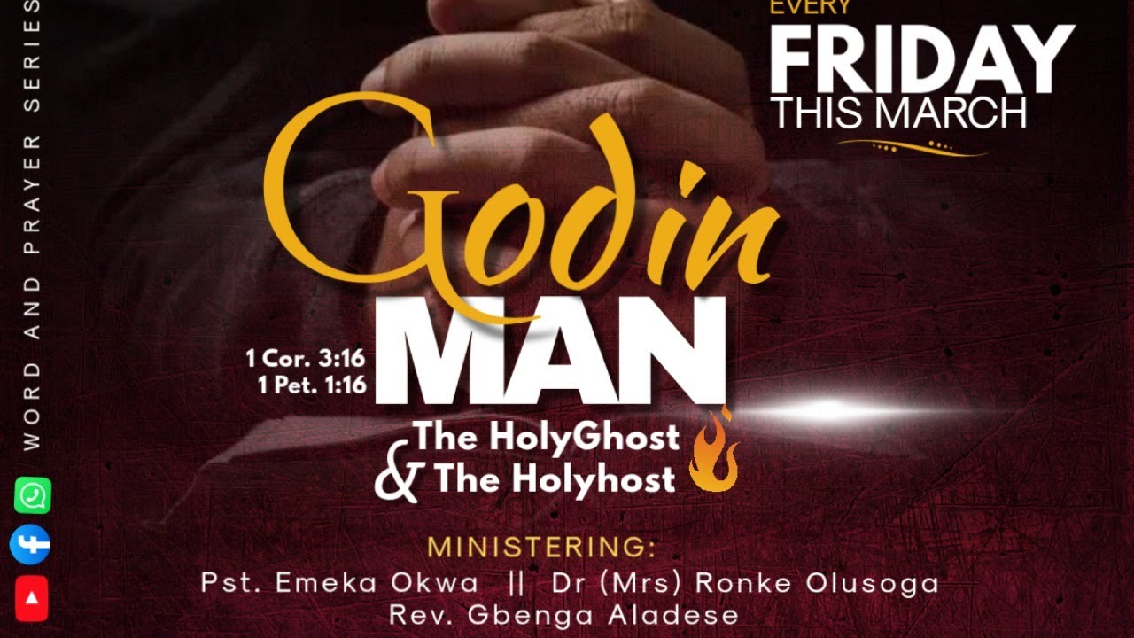 The Prayer Community || WORD & PRAYER SERIES || Every Friday || with Rev. Gbenga Aladese