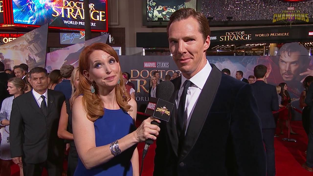 Benedict Cumberbatch on Donning the Red Cloak at Marvel's Doctor Strange Red Carpet Premiere