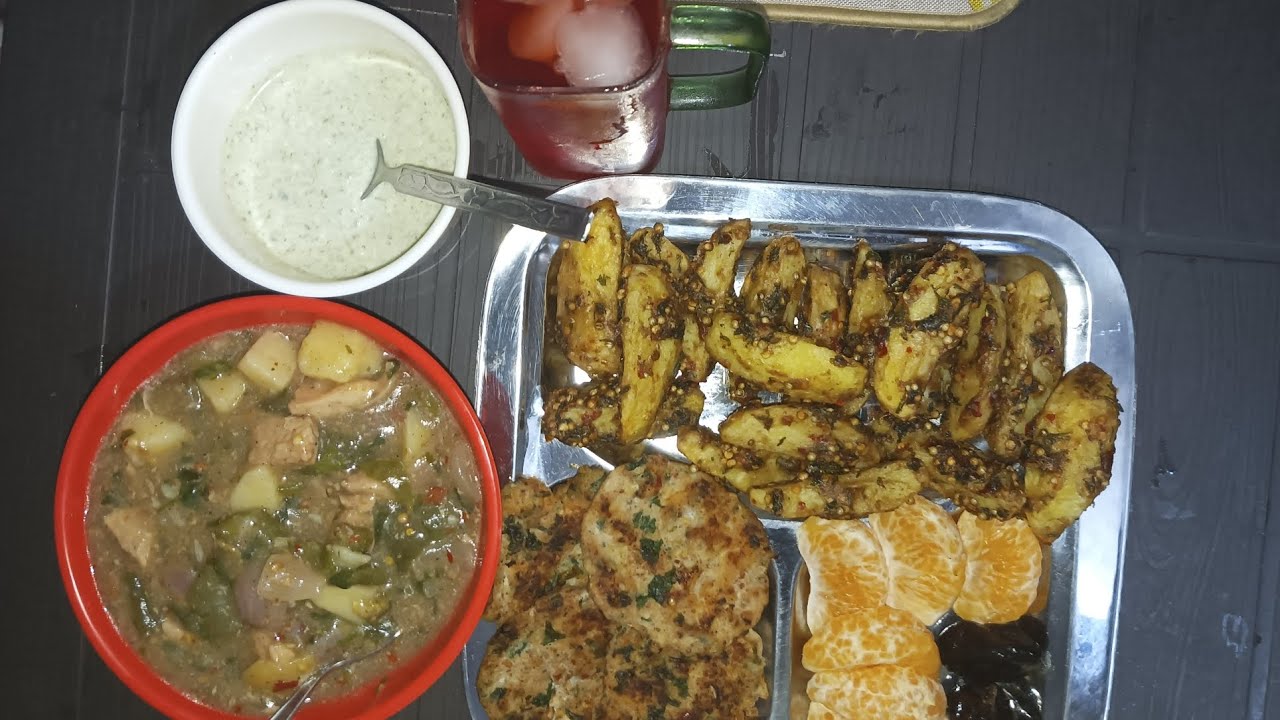 aj nani ke kitchen main jumma mubarak or 16 aftaari 😋🍗🥔🥘