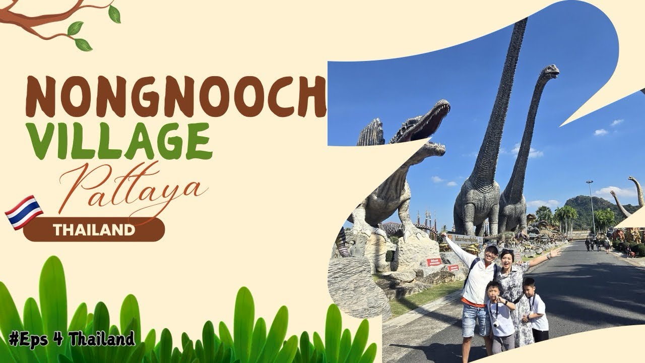 Nongnooch Village, Pattaya | Dinosaurusnya ada RIBUAN 😱