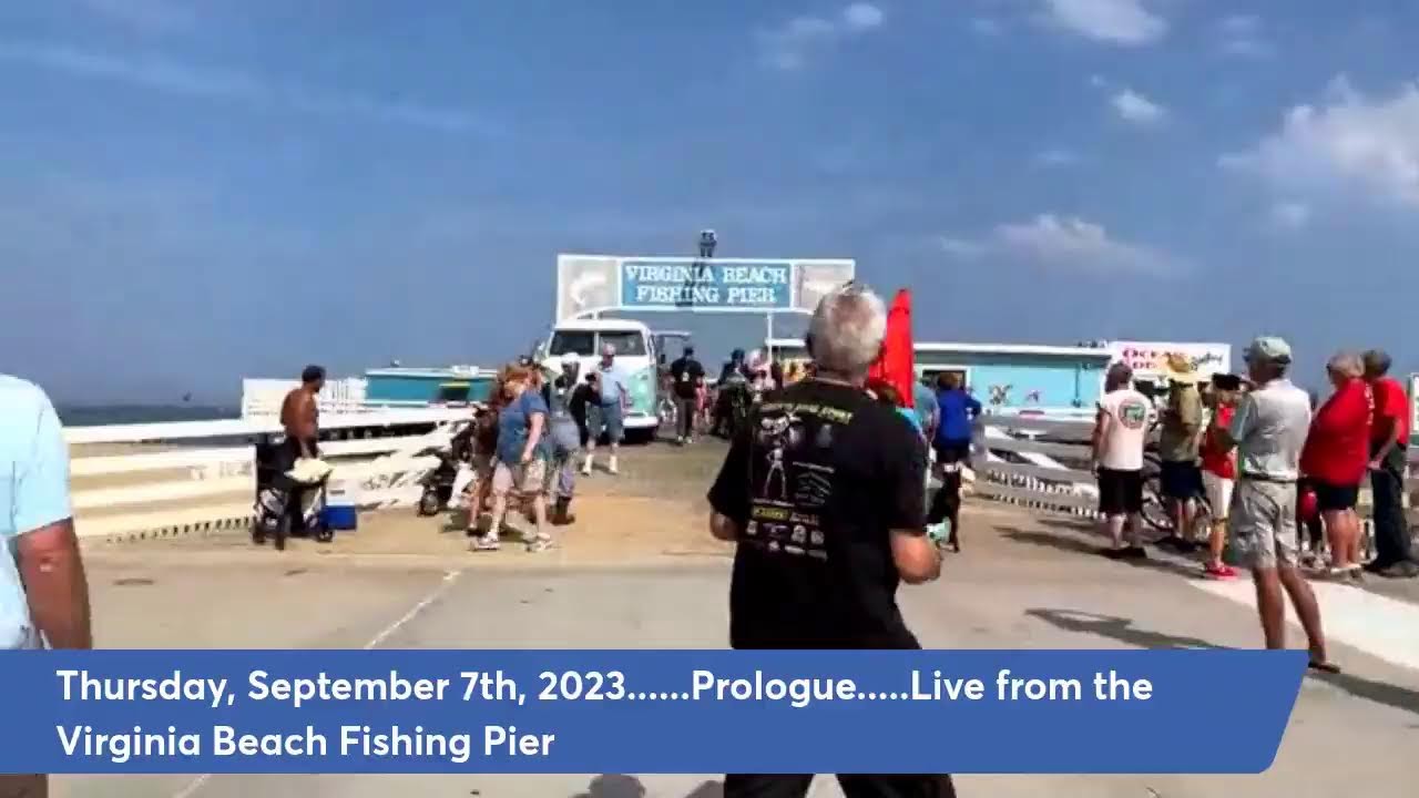 Motorcycle cannonball live from the Virginia beach fishing pier