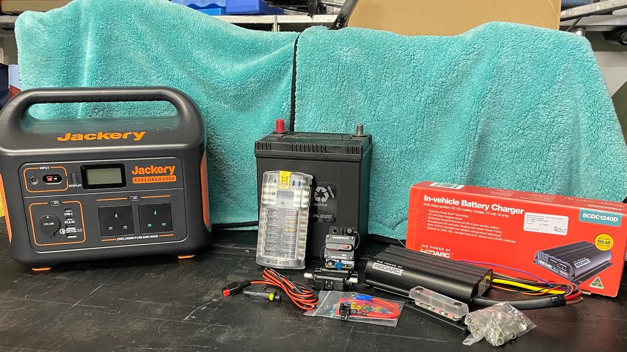 Redarc BCDC 1240D  12V DIY leisure power system upgrade from Jackery 1000.