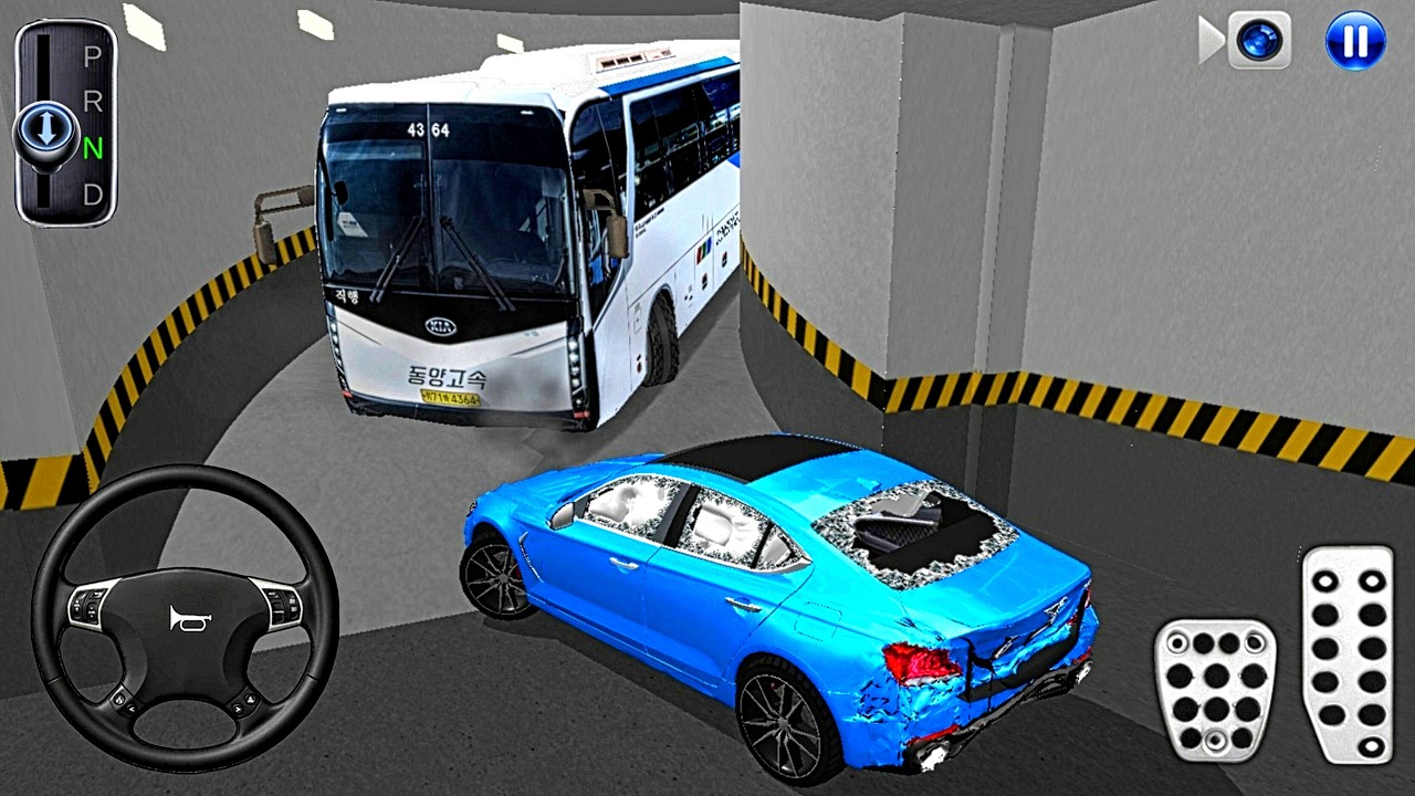 New Crashed car Stuck in Parking Garage - 3D Driving Class - Car Game - 3D Driving Class 2026
