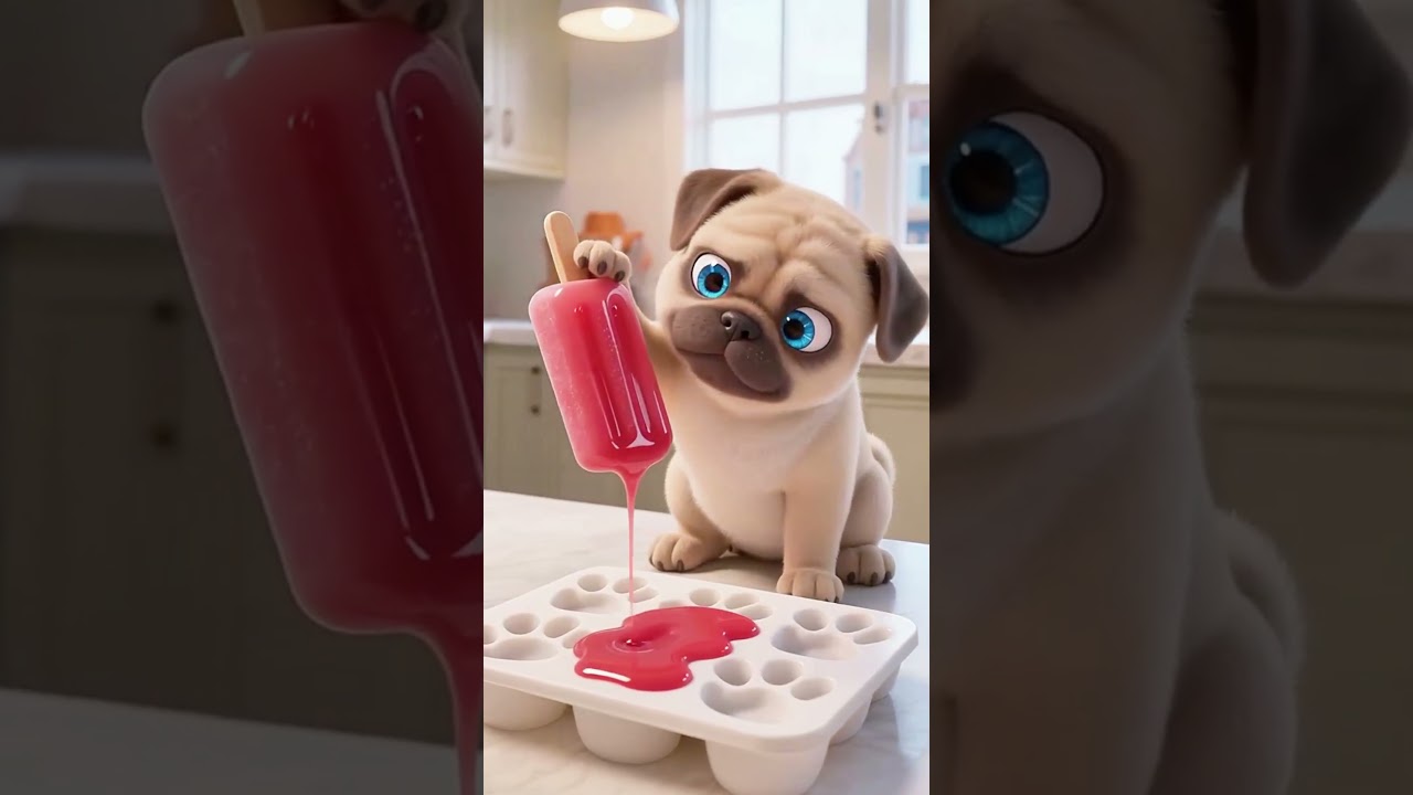 Frenchie's Sweet Master Plan! Buys ONE GIANT Popsicle to Share with EVERYONE! ❤️🐶