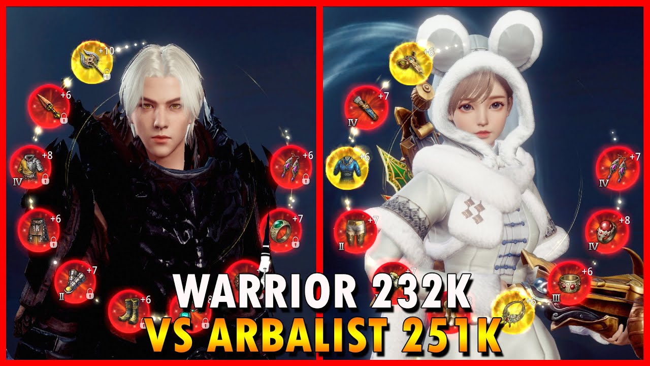 MIR4 Global Warrior Gameplay Warrior 232K Vs Arbalist 251K  SP-6 PVP #27122023