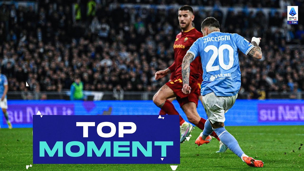 La stoccata vincente di Zaccagni decide il derby | Top Moment | Lazio-Roma | Serie A TIM 2022/23