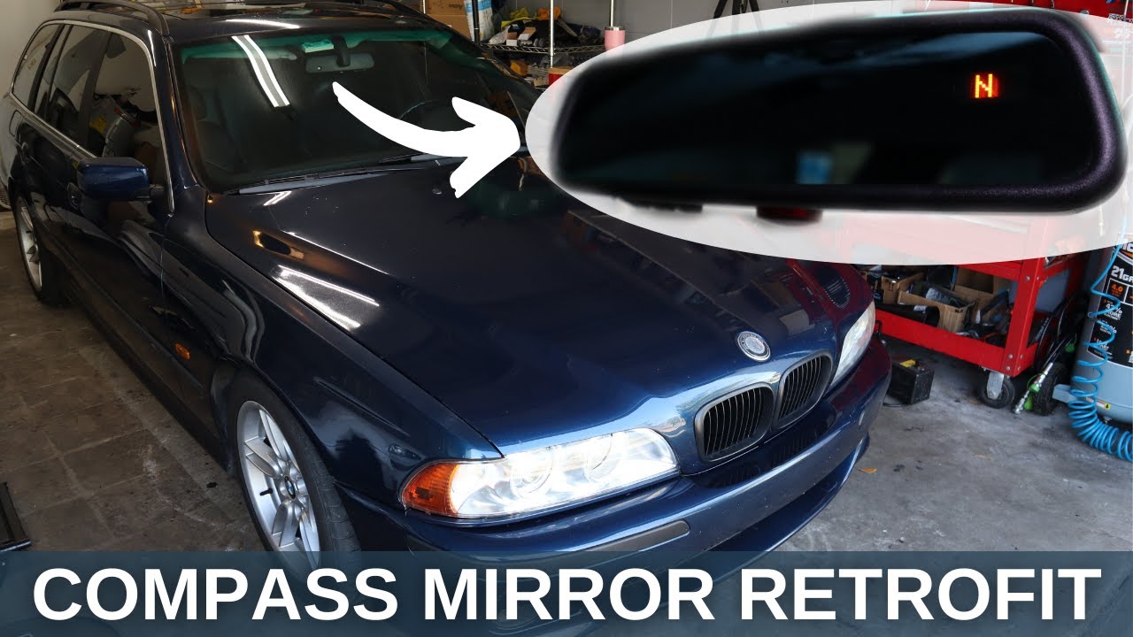Как установить зеркало COMPASS на любой BMW (E39/E46/E60/E38+)