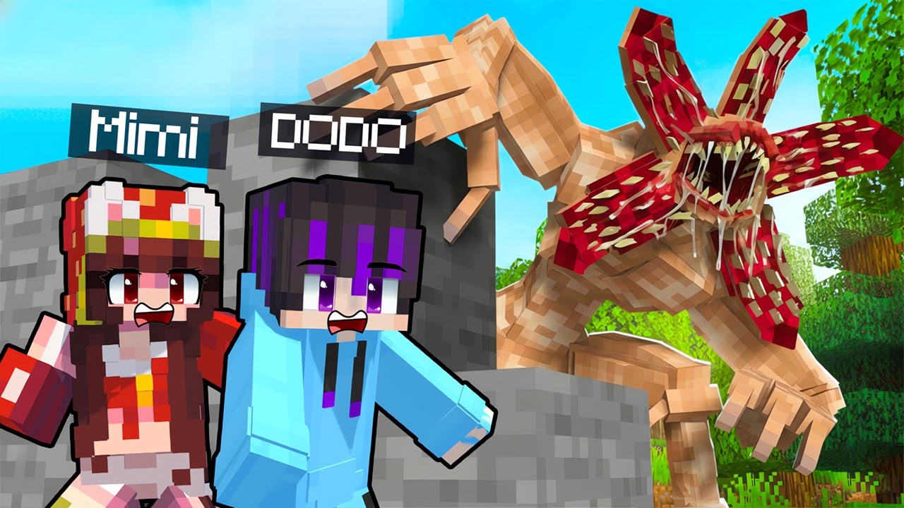 DODO & MIMI MELAWAN DEMOGORGON STRANGER THINGS DI MINECRAFT!! 😱🔥 NYARIS DIMAKAN!?