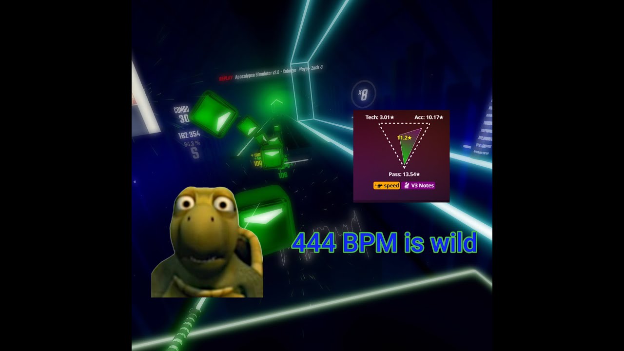 I passed a 400+ BPM map!!