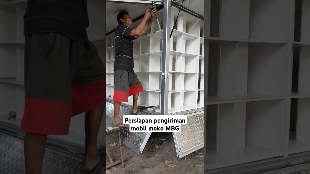 persiapan pengiriman mobil Moko makan bergizi gratis ( MBG)