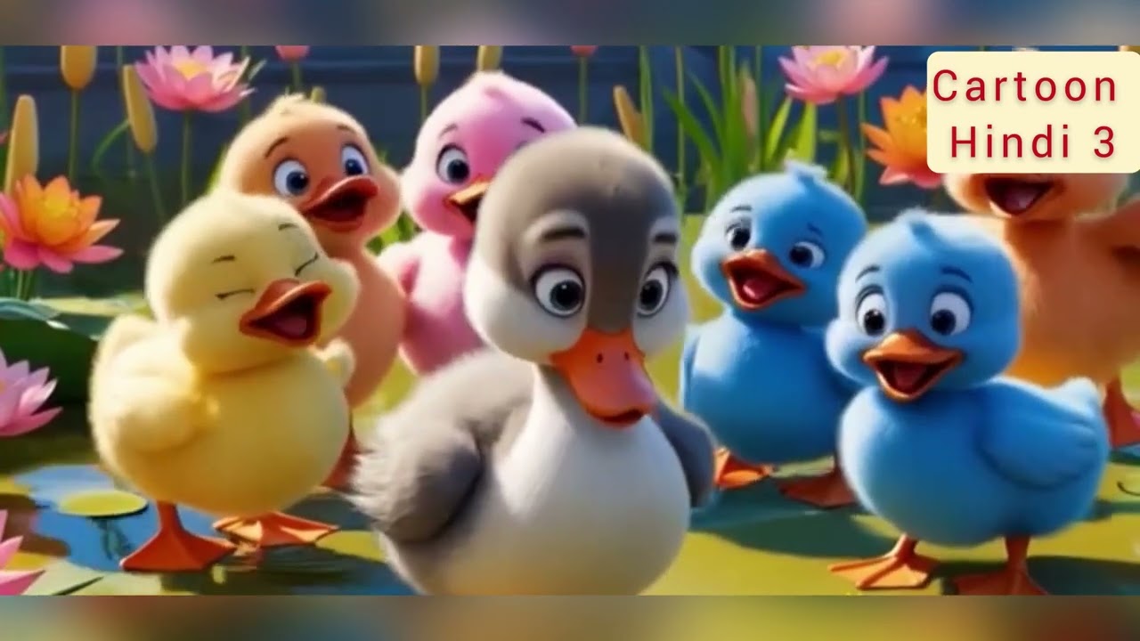 🦢 बदसूरत बत्तख का बच्चा | cartoon video | Hindi kahani | moral stories | kahani video 