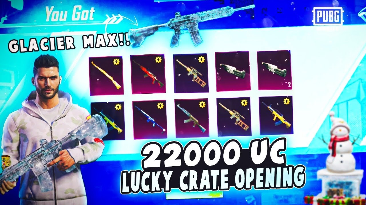 NEW PUBG LUCKY CRATE OPENING | AKM GLACIER CRATE OPENING | M416 GLACIER MAXING | PUBG MOBILE 🔥