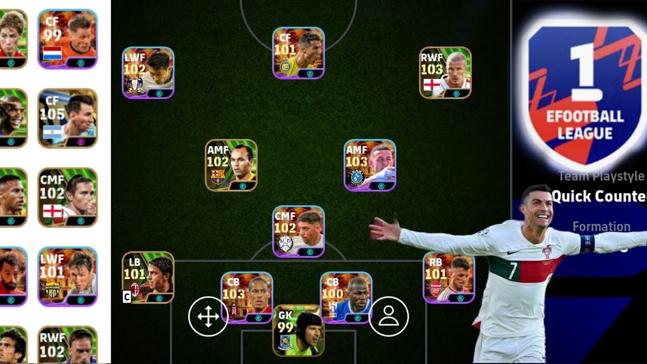 Division 1 Rank Push With 4123 Formation।।Quick Counter।।Efootball 24...