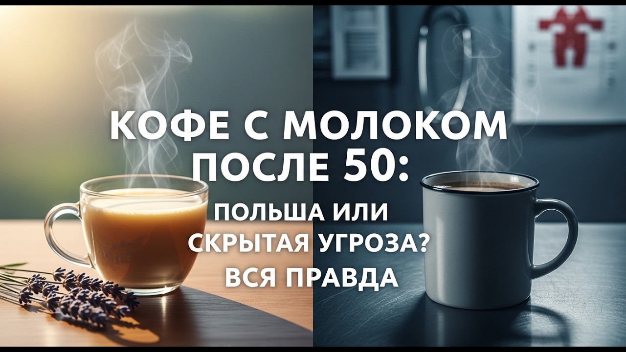 Кофе с молоком после 50 — польза или скрытая угроза? Вся правда