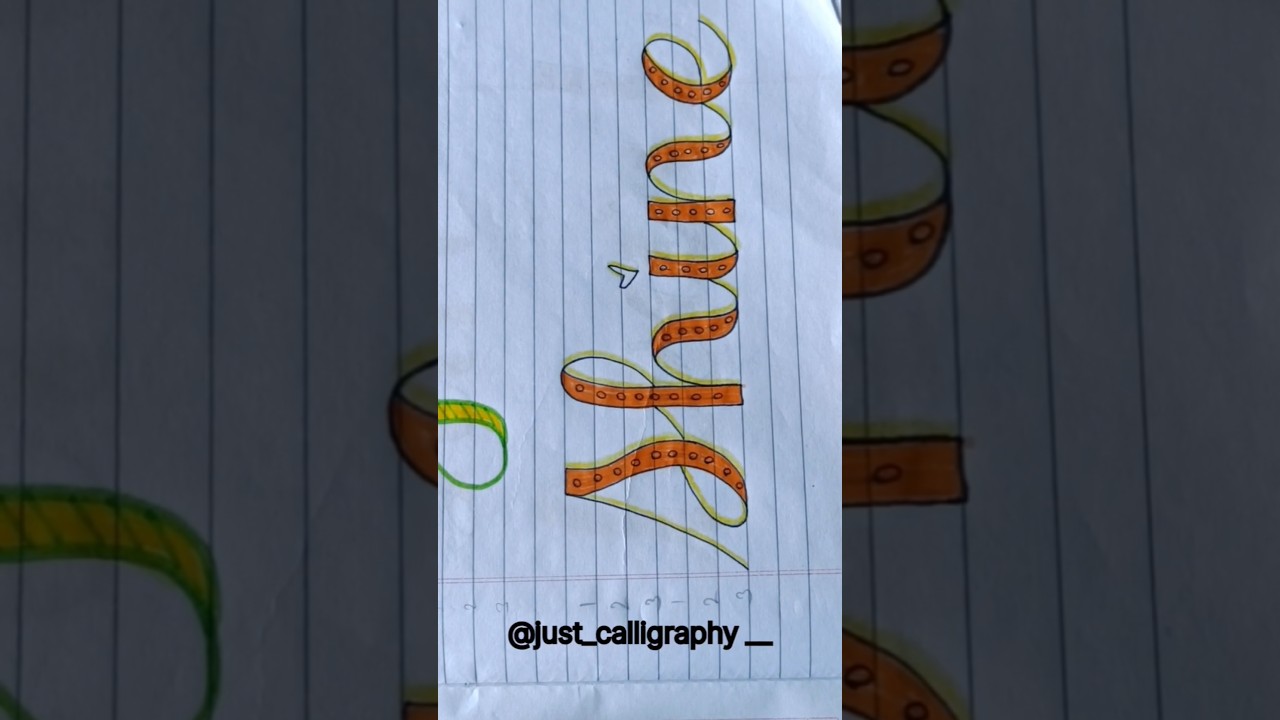 step by step faux calligraphy tutorial part 3 