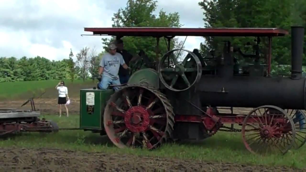 Steam Tractors Plowing at the Buckley MI Old Engine Show