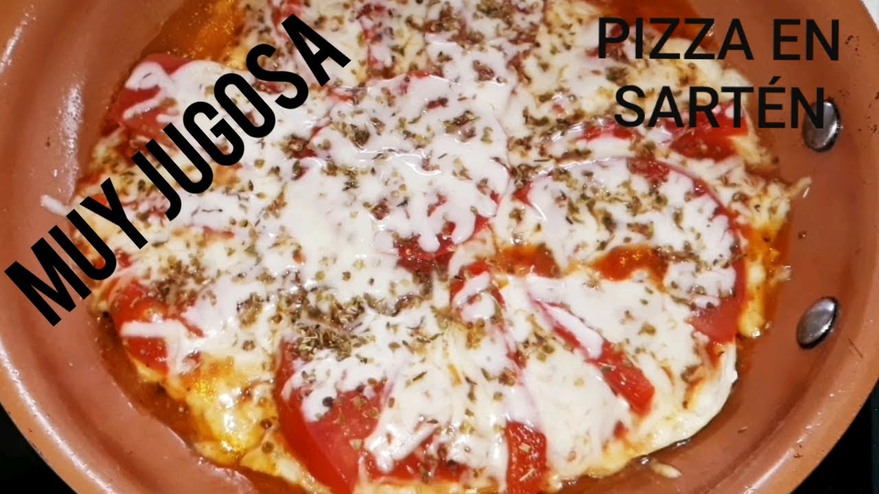 PIZZA EN SARTÉN CON UNA BASE DELICIOSA(de que es la base)cena en MINUTOS