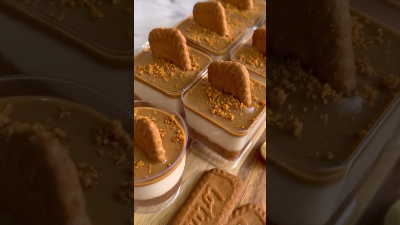 HOW TO MAKE EASY LOTUS BISCOFF DESSERT CUPS / NO BAKE DESSERT. VERY EASY AND YUMMY/15 minutes