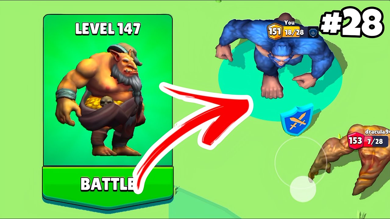 Dino io 3D : Merge Dinosaur game in MAX LEVEL ⭐ Merge Simulator Battles ( PART - 28) DINO