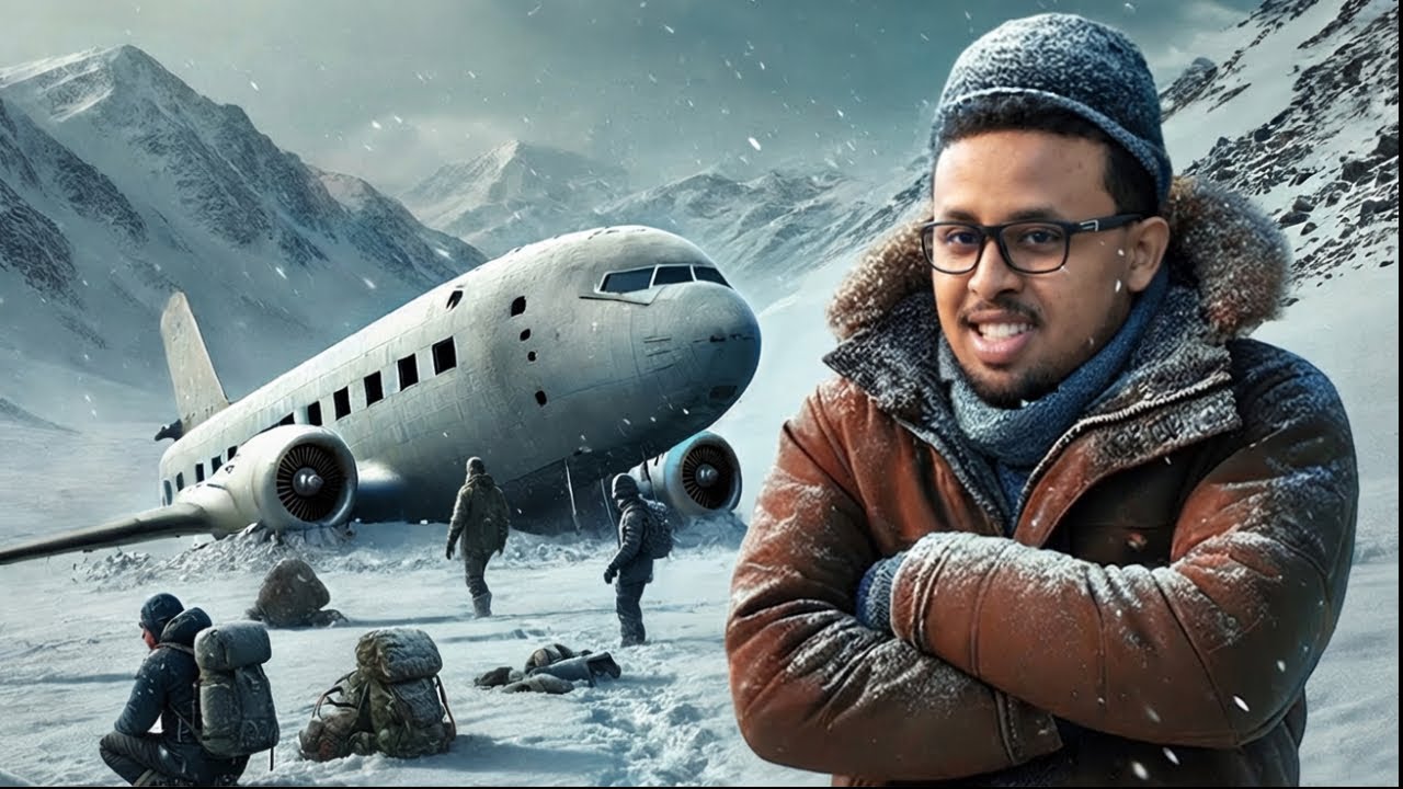 Diyaarad kudhacdey buuro baraf ah dhexdooda