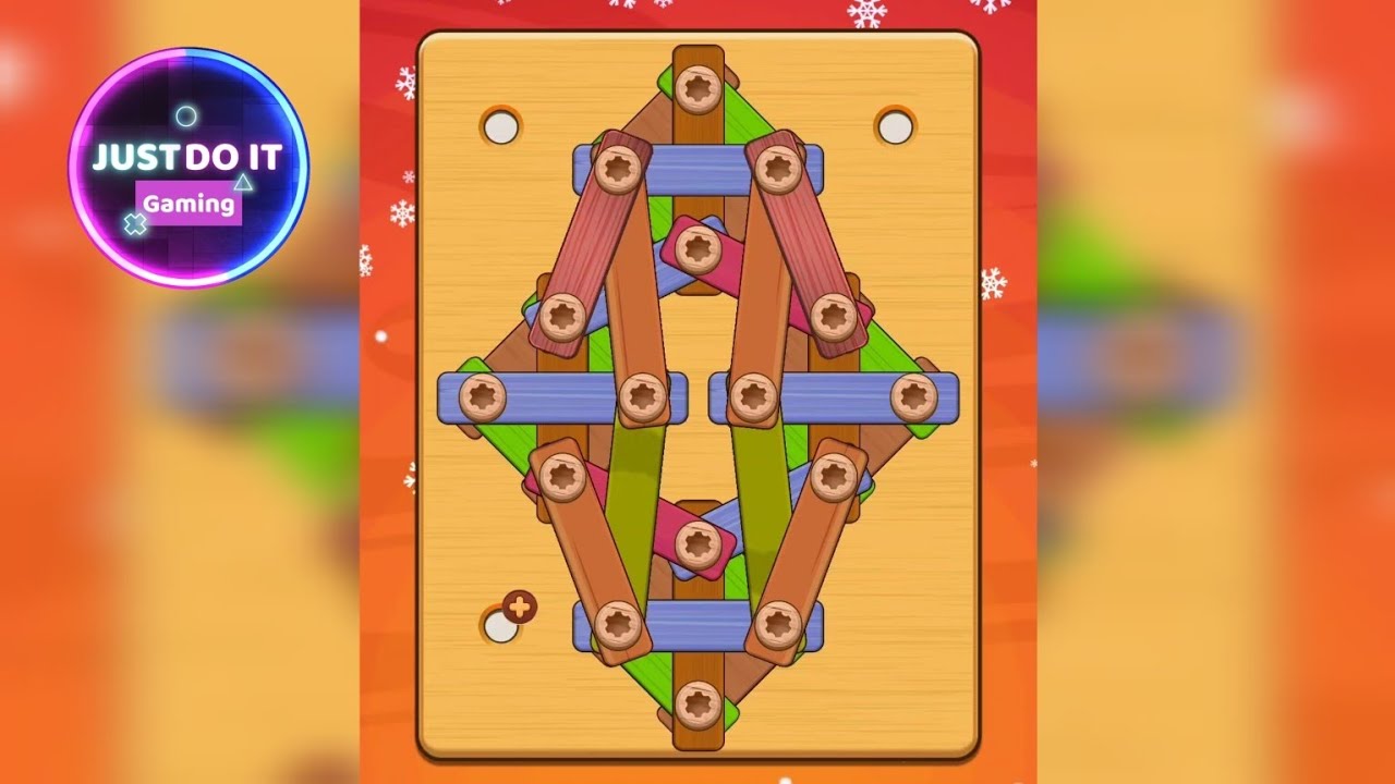 Level 45 Wood Nuts and Bolts Puzzle