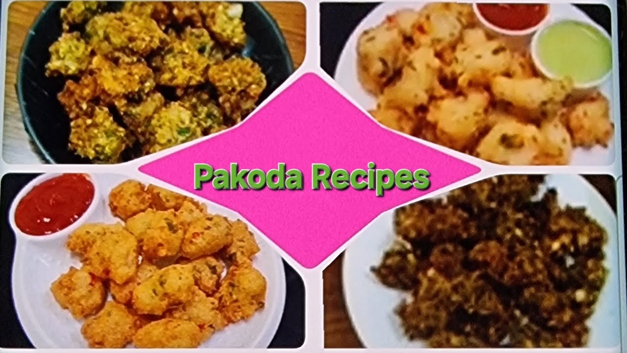 Quick Easy pakoda recipes | 4 Types of Pakoda recipe | Ramdan special 