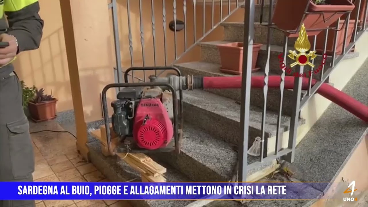 Sardegna al buio, piogge e allagamenti mettono in crisi la rete