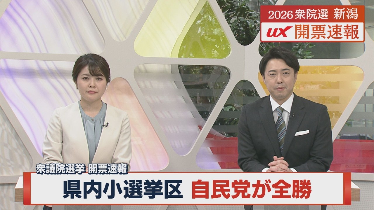 【衆院選｜開票結果】県内の5小選挙区すべてで自民党が全勝【新潟】UXニュース2月9日OA